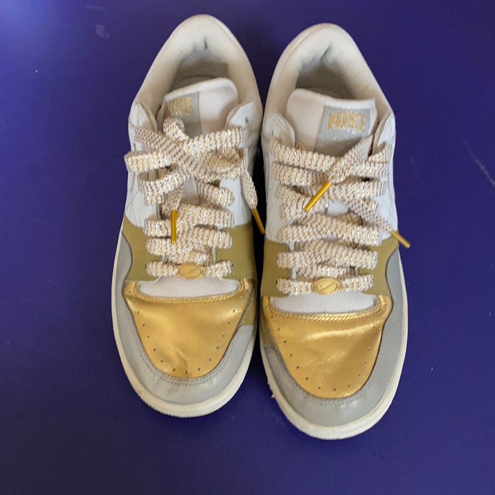 Nike SB gold and silver courtforce